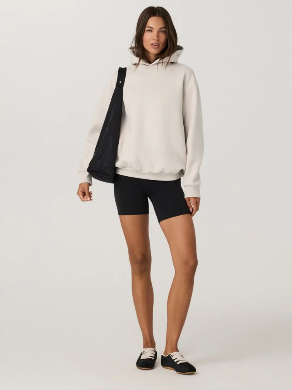 Vuori Restore Oversized Hoodie Women's Ecru Medium Neutral Pullover - Picture 4 of 12